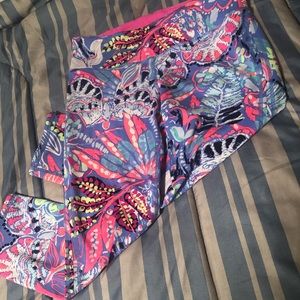 EEUC Lilly Fantasy Garden Crop Legging sz M